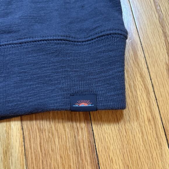 NWT Faherty Men's Size Large Sunwashed Slub Hoodie Blue Nights Organic Cotton - Picture 10 of 15